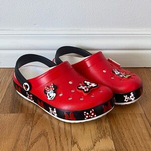 Crocs Minnie Mouse Red Girls Size 12
